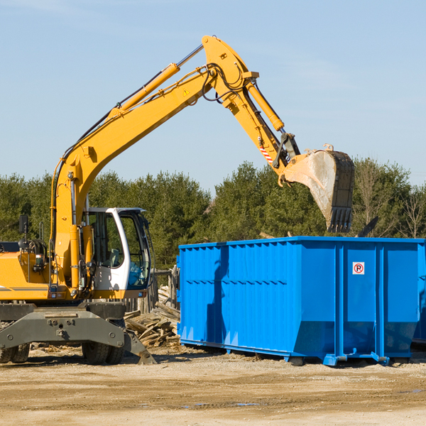 what size residential dumpster rentals are available in Johnsonville